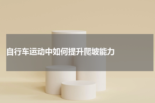  自行车运动中如何提升爬坡能力    