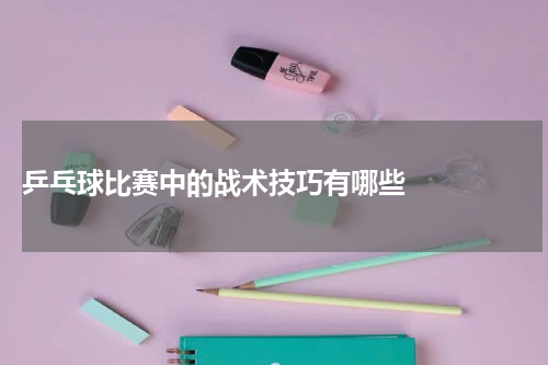  乒乓球比赛中的战术技巧有哪些    