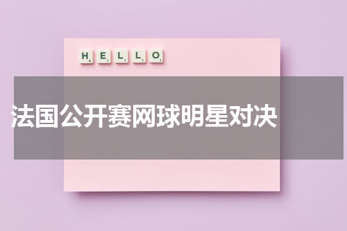  法国公开赛网球明星对决  