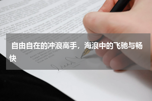  自由自在的冲浪高手，海浪中的飞驰与畅快
