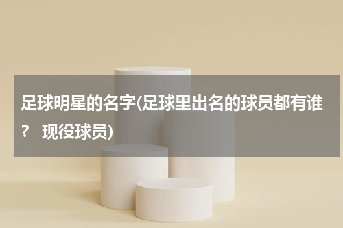 足球明星的名字(足球里出名的球员都有谁？ 现役球员)