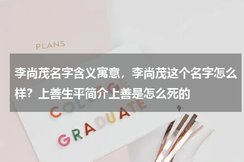 李尚茂名字含义寓意，李尚茂这个名字怎么样？上善生平简介上善是怎么死的