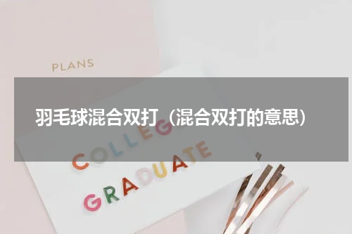 羽毛球混合双打（混合双打的意思）