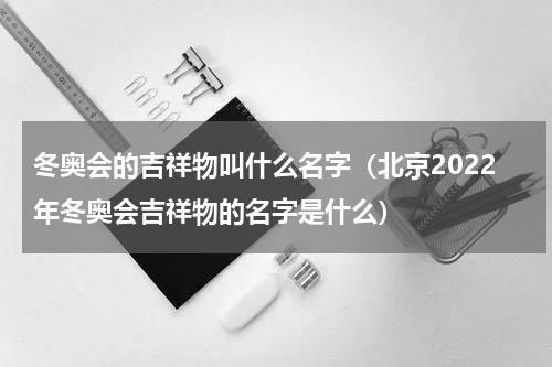 冬奥会的吉祥物叫什么名字（北京2022年冬奥会吉祥物的名字是什么）