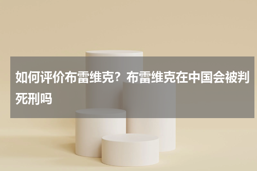 如何评价布雷维克？布雷维克在中国会被判死刑吗