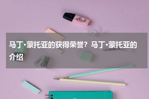 马丁·蒙托亚的获得荣誉？马丁·蒙托亚的介绍