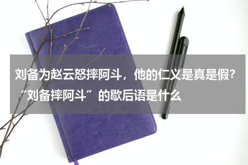 刘备为赵云怒摔阿斗，他的仁义是真是假？“刘备摔阿斗”的歇后语是什么