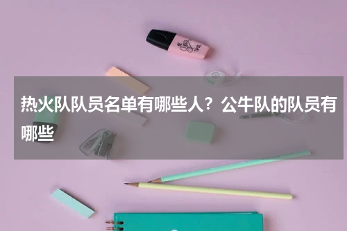 热火队队员名单有哪些人？公牛队的队员有哪些