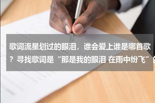 歌词流星划过的眼泪，谁会爱上谁是哪首歌？寻找歌词是“那是我的眼泪 在雨中纷飞”的歌名