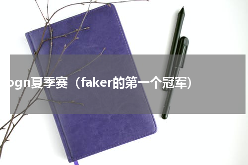 ogn夏季赛（faker的第一个冠军）